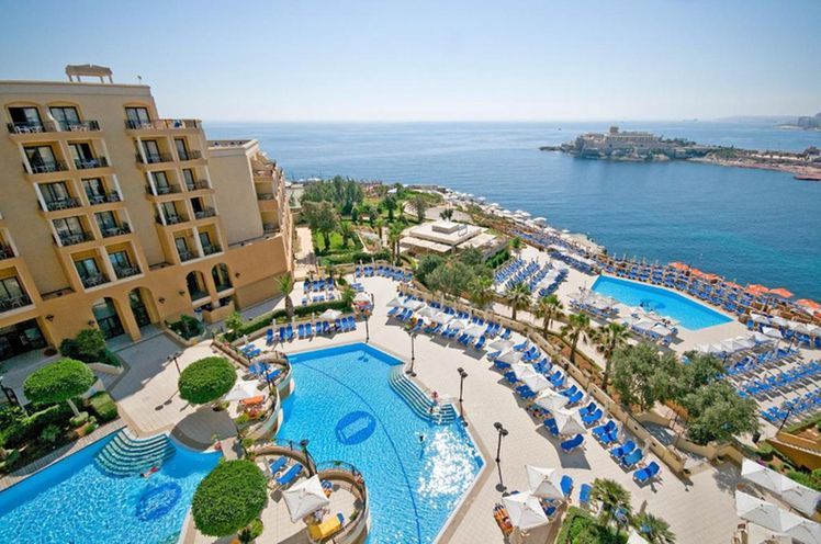 Corinthia Hotel St George's Bay view 3