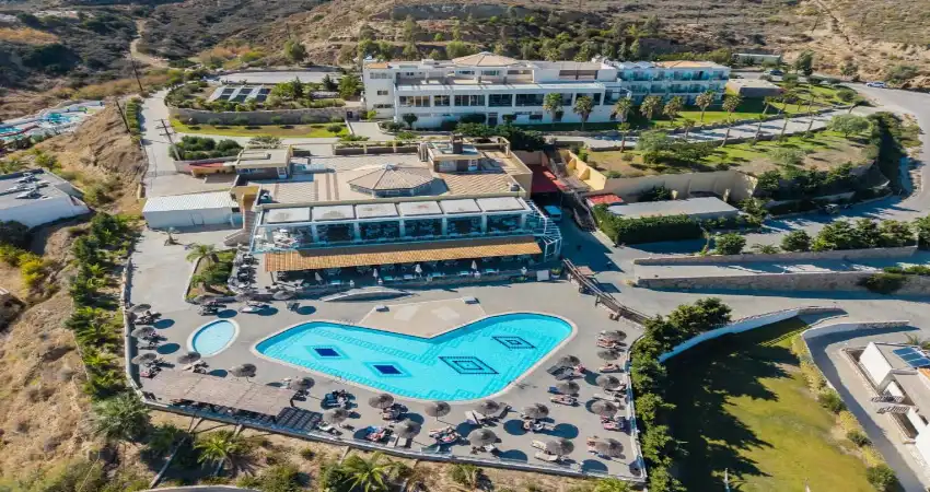 Grand Blue Beach combines striking architecture with spectacular views across the Aegean Sea. view 2