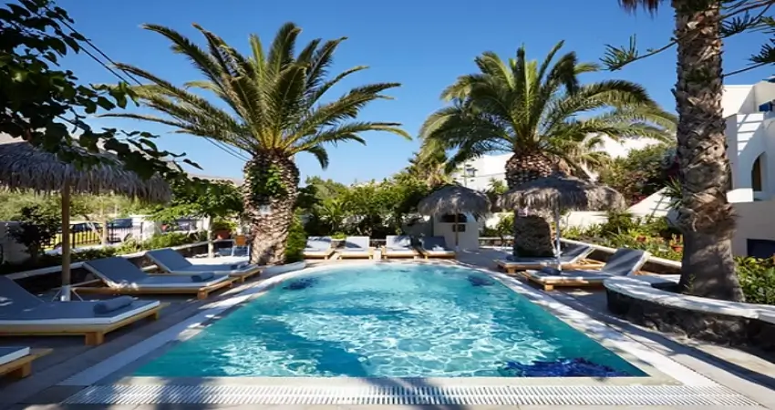 Enjoy a FREE upgrade to a Deluxe Triple Room with Jacuzzi at this stylish Santorini retreat near Kamari Beach view 2