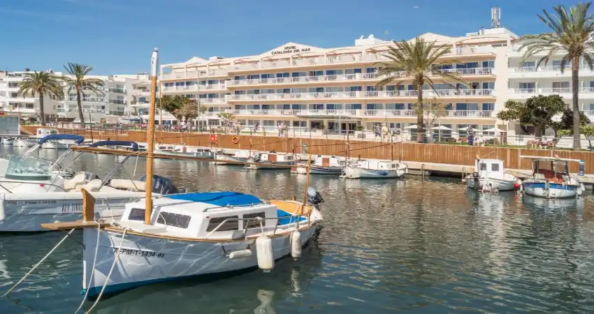 An adults-focused seafront retreat overlooking Cala Bona’s charming marina view 3