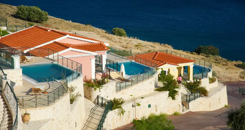 Peaceful Hillside Comfort With Sweeping Views Over Agia Efimia view 2