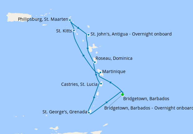 P&O Arvia Caribbean Christmas