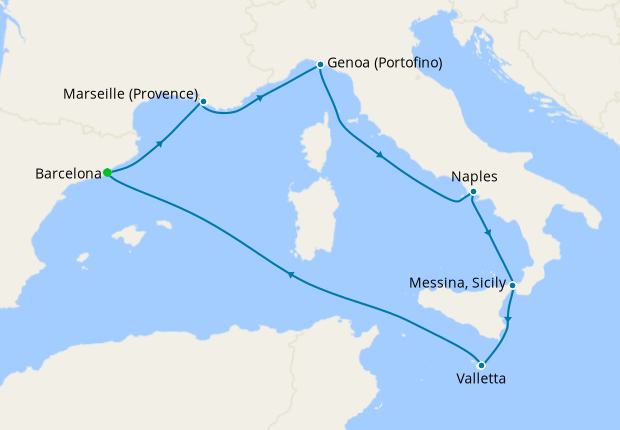 MSC Europa Mediterranean Voyage