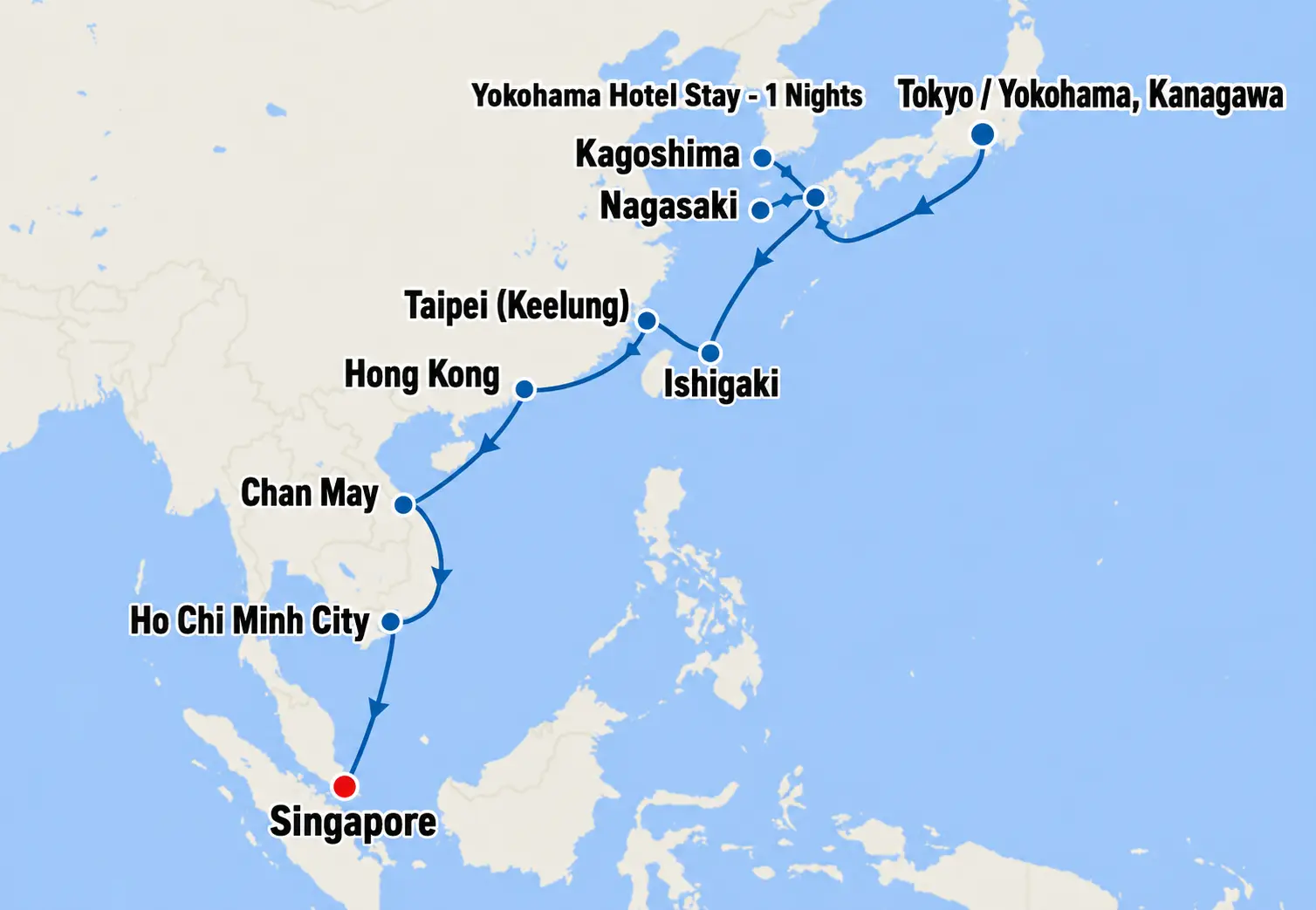 12 Nights Southeast Asia Cruise – Diamond Princess | Singapore Round Trip