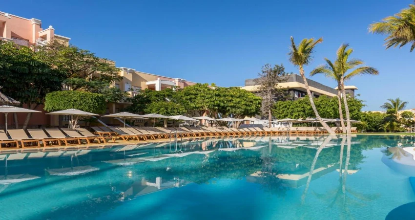 Upgrade to a Pool View Room and enjoy a stylish Tenerife escape overlooking sparkling pools and the Atlantic sunshine view 2