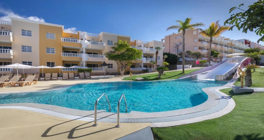 Upgrade to a Pool View Room and enjoy a stylish Tenerife escape overlooking sparkling pools and the Atlantic sunshine view 3