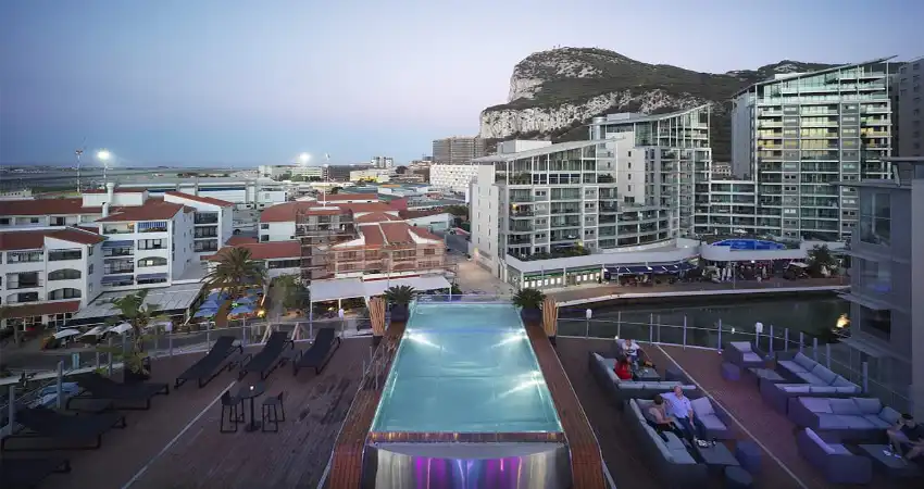 Sunborn Gibraltar Yacht Hotel Resort view 2
